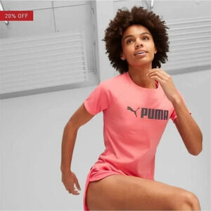 PUMA Fit Women's Logo Training Tee Sz S